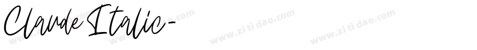 Claude Italic字体转换